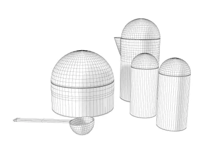 Amare Serving Set 3D model