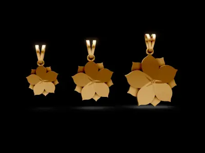 Sun Flowers Pendants 3D print model