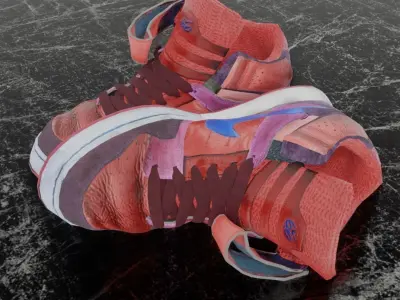NIKE EAST K 3D SHOES Low-poly 3D model