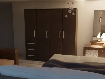 House Architecture Low-poly 3D model