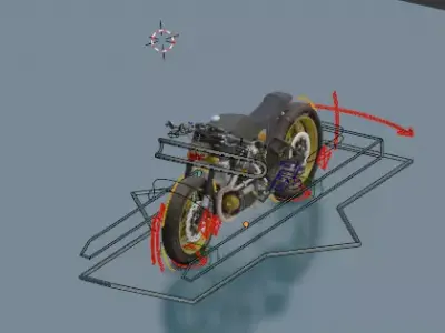 BIKE RIGGED 3D model