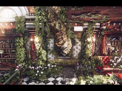 One Two Environment Unreal Engine Low-poly 3D model