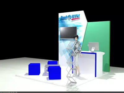 exhibitionbooth trade show booth 3D model