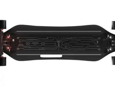 Electric Skateboard Formula X Upgraded 3D model