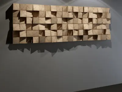 Six Acoustic Wall Panels for Recording Studio Treatment 3D Model Collection