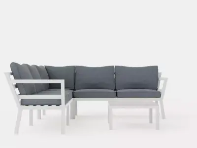 Gothenburg sofa set Low-poly 3D model