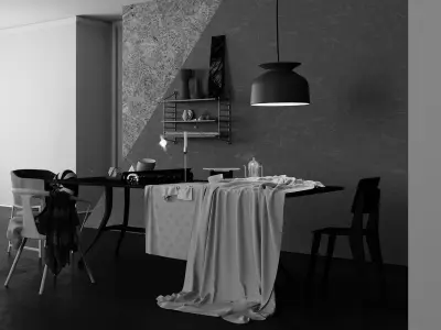 Elle Decoration Scene 3D model