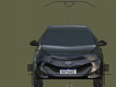 HB20 2015 RIGGED Free 3D model