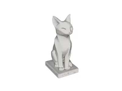  Spirit of the Cat Sculpture inspired by feline elegance 3D model