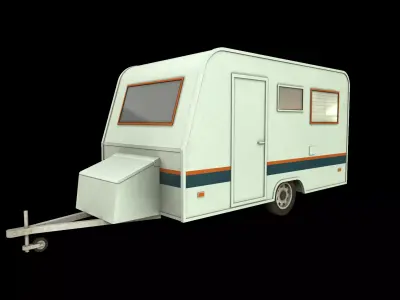 trailer Low-poly 3D model