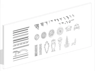 Molding Classic Revit 3D model