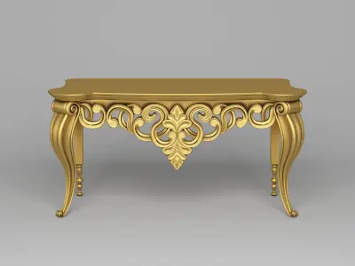Classic Console Table 001 3D model