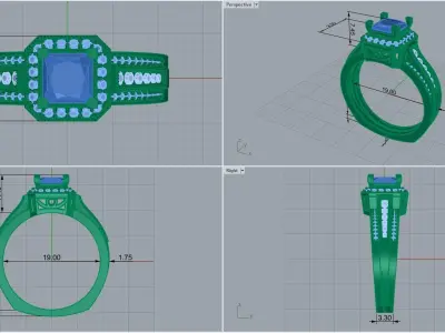 ring code 71 3D print model