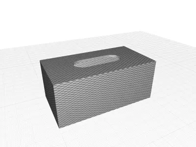 Jimenez Checkered Tissue Box Cover 3D model