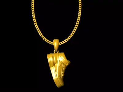 Nike air pendant charms - one inch pendant 3D print model