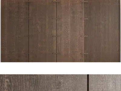 Decorative wall panel set 1 3D model