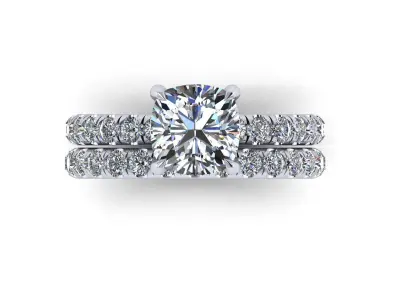 Woman Wedding Ring V2 3D print model