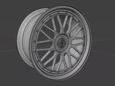 BBS LM Low-poly 3D model