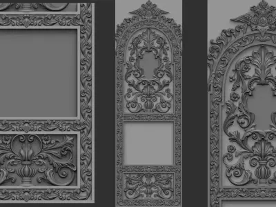 Church Door panel  3D model