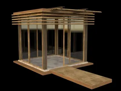 Garden House Detail Texture 3D model