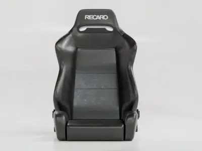 Recaro Speed Seat Low-poly 3D model