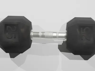 Dumbbell Low poly - Game-Ready Fitness Equipment 3D Model Low-poly 3D model