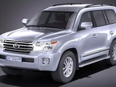 Toyota Landcruiser 2013 VRAY 3D model
