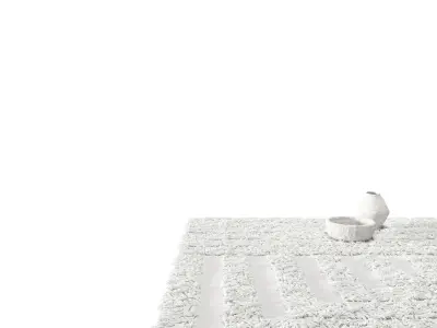 Wool Rug Maze shaggy for Fstorm render Free 3D model