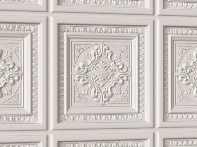 Decorative Ceiling Tile 3D model