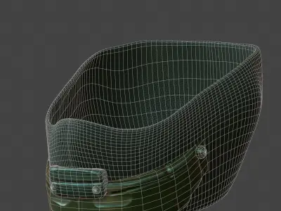 Gas mask helmet 3d model scifi Low-poly  Low-poly 3D model 100