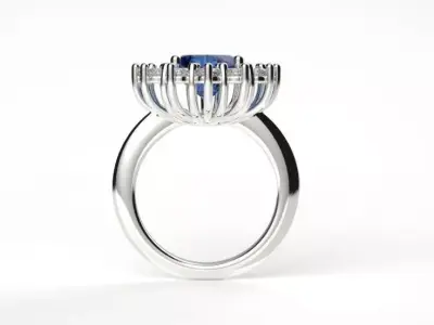 Anello cesto fidanzamento 3D print model
