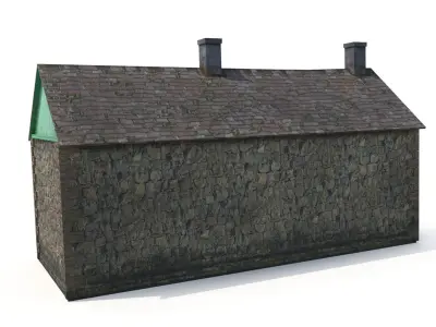 Old stone cottage 3D model