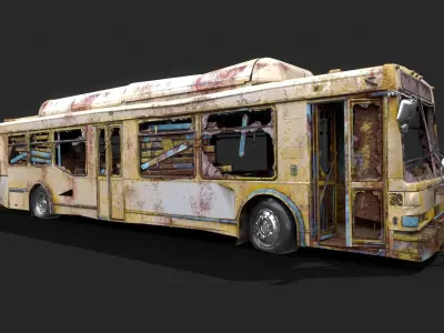 Old bus  3D model