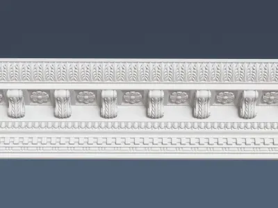 Decorative Crown Molding 3D model