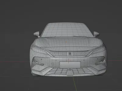 BYD Song L EV 2025  low poly 3D model