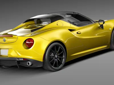 Alfa Romeo 4C Spider 2015 3D model