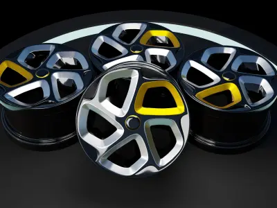 Modern sport car Rim 3D model