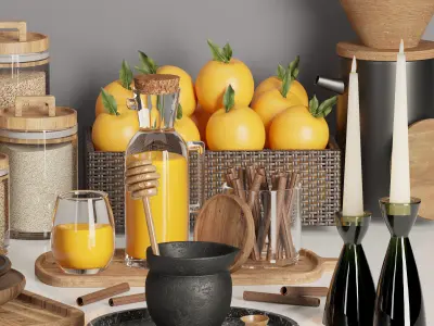 kitchen accessories 004 3D model