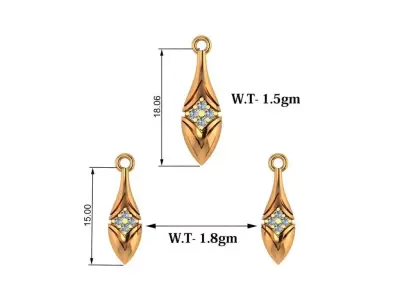 StellarKite Jewellery Set 3D print model