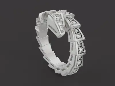 Serpent Ring 54201 3D print model