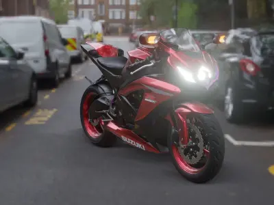 suzuki gsx 750 Bike Free 3D model