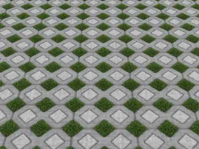 Grass Paver 3D model