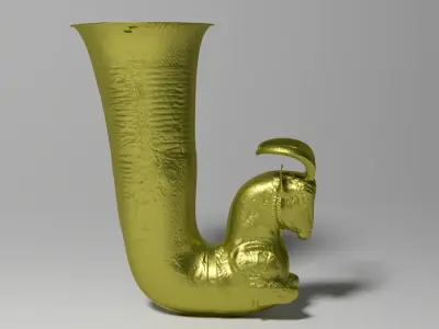 Achaemenid Ibex Rhyton Low-poly 3D model
