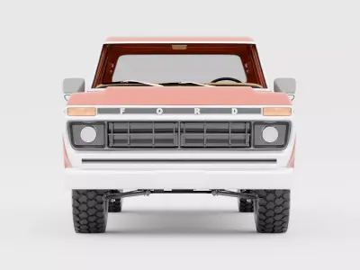 Pickup Truck Ford f-150 1977 3D model