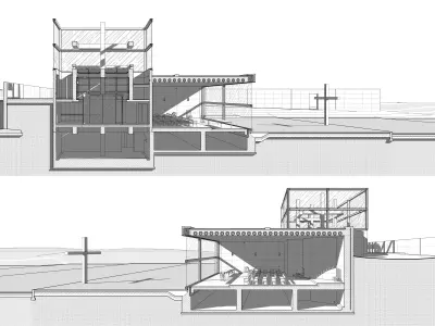 Tadao Ando - Church on the Water 3D model