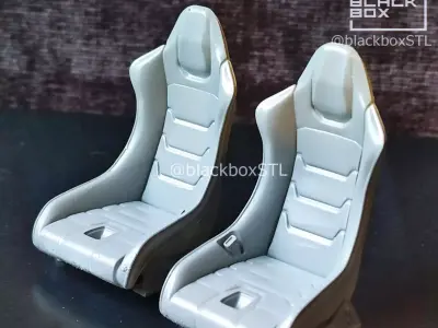 SPORT SEAT BB03 ZX FOR DIECAST AND MODELKITS 3D print model
