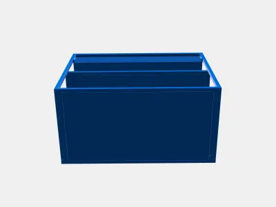 PLATSA Open shelving unit 5 Low-poly 3D model