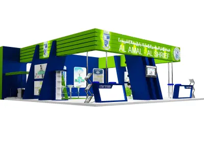 Booth Exhibition Stand a392  3D model