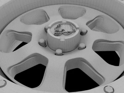 Car Tire - Toyo Open Country RIMS 3D print model