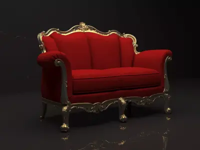 Sofa luxury 3D model get